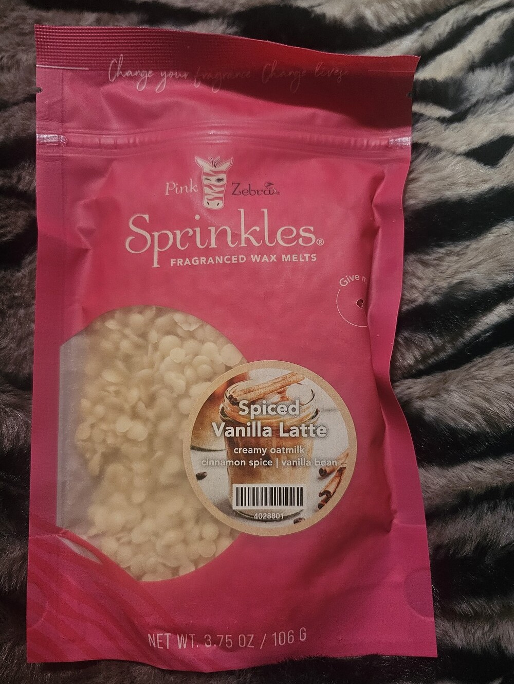 Pink Zebra Spiced Vanilla Latte 3.75oz Corp. Bag